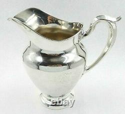 Vintage Old French By Gorham #182 Sterling Silver 4-1/4 Pint Water Pitcher USA