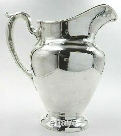 Vintage Old French By Gorham #182 Sterling Silver 4-1/4 Pint Water Pitcher USA