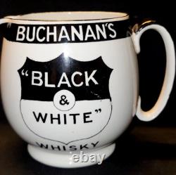 Vintage Old Shelley Buchanan's Black And White Whisky Water Pitcher Jug England