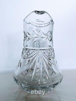 Vintage Pitcher Water Jug Heavy Waterford Crystal cut glass 8.5