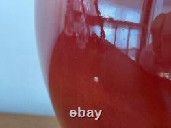 Vintage Red Italian Art Pottery Ceramic Pitcher Wine / Water Jug Made in Italy