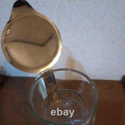 Vintage Retro Water Pitcher Glass Jug with Cold Handle