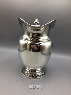 Vintage Rogers Water Pitcher 4 1/2 pints Sterling Silver 9h