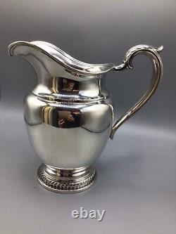 Vintage Rogers Water Pitcher 4 1/2 pints Sterling Silver 9h