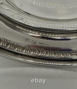 Vintage Sheffield Sterling Silver and Glass Water, Juice or Sauce Pitcher or Jug