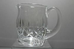 Vintage Signed Waterford Cut Crystal Kildare 5 3/4 Jug Water Pitcher MINT 38oz