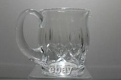 Vintage Signed Waterford Cut Crystal Kildare 5 3/4 Jug Water Pitcher MINT 38oz