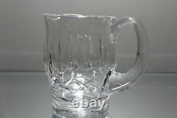 Vintage Signed Waterford Cut Crystal Kildare 5 3/4 Jug Water Pitcher MINT 38oz