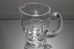 Vintage Signed Waterford Cut Crystal Kildare 5 3/4 Jug Water Pitcher MINT 38oz