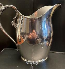 Vintage Silver Handwrought Water Peacher