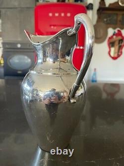 Vintage Solid Silver Pitcher Claret Jug Ewer Water 9 510 grams