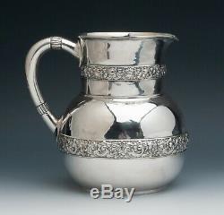 Vintage Tiffany & Co. Sterling Silver Water Jug 7.5 tall, old marks