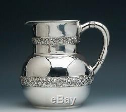 Vintage Tiffany & Co. Sterling Silver Water Jug 7.5 tall, old marks