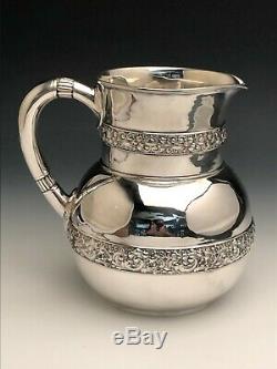 Vintage Tiffany & Co. Sterling Silver Water Jug 7.5 tall, old marks