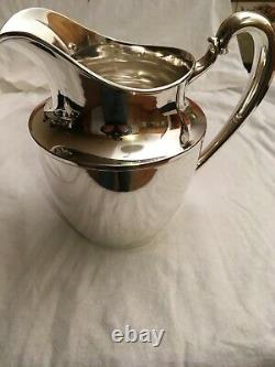 Vintage Wallace 3333 Sterling Silver Water Pitcher 4 Pints With Anti Tarnish Bag