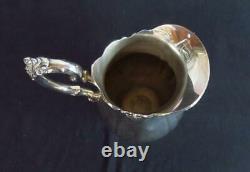 Vintage Wallace Baroque Silverplate 9.5 Tall Water Pitcher 267 with tray