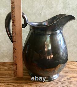 Vintage Wallace Sterling Silver #460 4 1/2 PTS Water Pitcher, 625 Grams