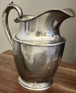 Vintage Wallace Sterling Silver Handmade Water Pitcher 545 Grams CLASSIC