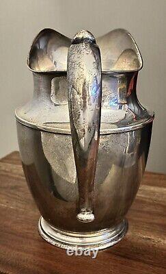 Vintage Wallace Sterling Silver Handmade Water Pitcher 545 Grams CLASSIC