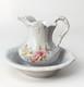 Vintage Water Pitcher And Basin Extra Large Ceramic Floral Design Bathing Washin
