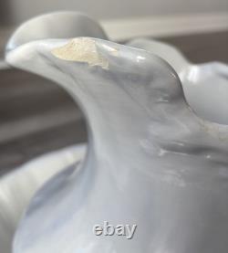 Vintage Water Pitcher And Basin Extra Large Ceramic Floral Design Bathing Washin