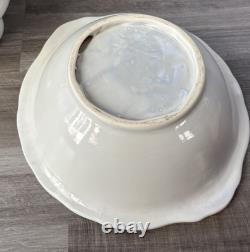 Vintage Water Pitcher And Basin Extra Large Ceramic Floral Design Bathing Washin