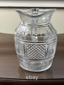 Vintage Waterford Water Pitcher Pattern Unknown but similar to Hibernia