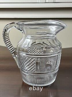 Vintage Waterford Water Pitcher Pattern Unknown but similar to Hibernia