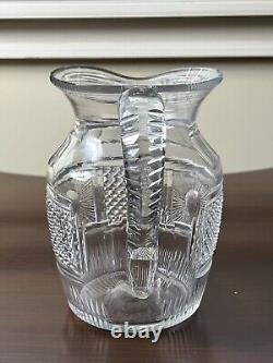 Vintage Waterford Water Pitcher Pattern Unknown but similar to Hibernia