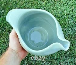 Vintage c. 1949 RUSSEL WRIGHT Sterling China Suede Grey Gray Large Water Pitcher