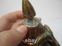 Vtg Antique Hammered Copper Large Water Jug Kettle Lid Vase Middle Eastern 20
