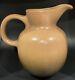 Vtg Edith Heath Ceramics Rare Water Pitcher Tan With Brown Ombré 8 5/8 Read