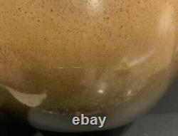 Vtg Edith Heath Ceramics Rare Water Pitcher Tan With Brown Ombré 8 5/8 Read