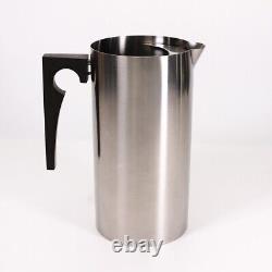 Vtg MCM Stelton Cylinda Line Water Jug Pitcher Ice Lip Arne Jacobsen Barware