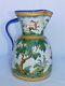 Vtg Talavera Duran Spain Hand Painted Faience Landscape Animals 10 Pitcher Jug