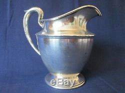 WATER PITCHER! Vintage F. S. STERLING 925 silver CLASSIC handle LOVELY