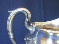WATER PITCHER! Vintage F. S. STERLING 925 silver CLASSIC handle LOVELY
