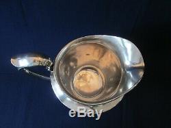 WATER PITCHER! Vintage F. S. STERLING 925 silver CLASSIC handle LOVELY