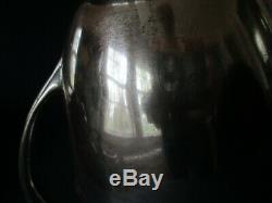 WATER PITCHER! Vintage F. S. STERLING 925 silver CLASSIC handle LOVELY