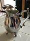 Wm Rogers Silver Plated Water Pitcher Footed Stand Vintage And Ice Guard 817