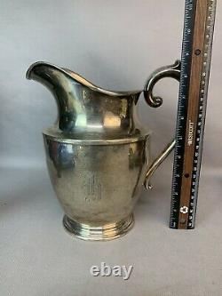 Wallace Sterling Silver Water Pitcher #201 4 1/2 Pint 613g With Mono