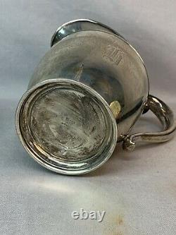 Wallace Sterling Silver Water Pitcher #201 4 1/2 Pint 613g With Mono
