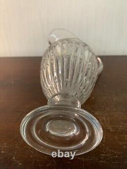 Water Or Wine Jug In Molded Crystal