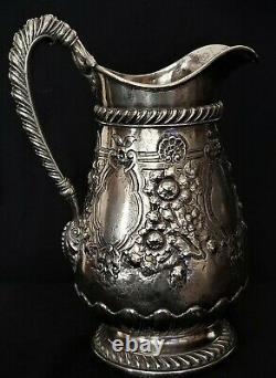 Water Pitcher, Classical, Gorham silverplate, 2qt, Lewis Sherry, NYC, 11