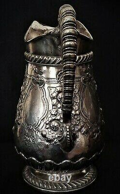 Water Pitcher, Classical, Gorham silverplate, 2qt, Lewis Sherry, NYC, 11