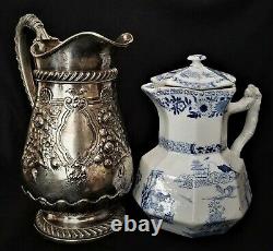 Water Pitcher, Classical, Gorham silverplate, 2qt, Lewis Sherry, NYC, 11
