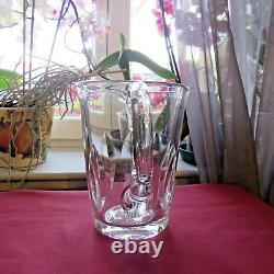 Water Pitcher Saint Louis Crystal Jug Model Jersey Signed 2