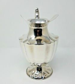 Water Pitcher Sterling Silver Mexico Jug 9 1/4 Tall 521 grams Vintage