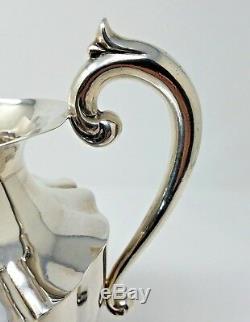 Water Pitcher Sterling Silver Mexico Jug 9 1/4 Tall 521 grams Vintage