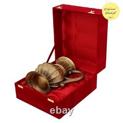 Water Pitcher Vintage Jug 60 oz Brass Ewer Engraved Antique Kitchen Utensil 9